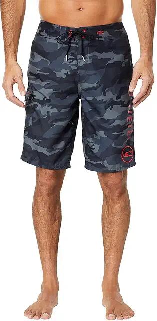 O'Neill Santa Cruz Printed Boardshorts (Black Camo) Men's Swimwear Cover