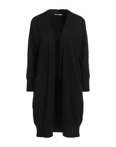 Take-two Woman Cardigan Black Viscose, Polyester, Nylon Cover