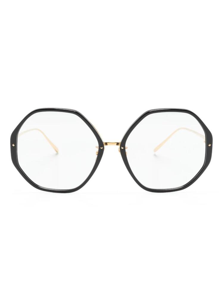 Linda Farrow oversize-frame optical glasses - Black Cover