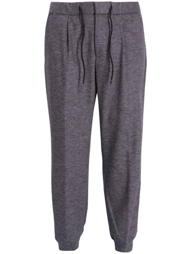 BOSS drawstring-waist track pants - Grey Cover