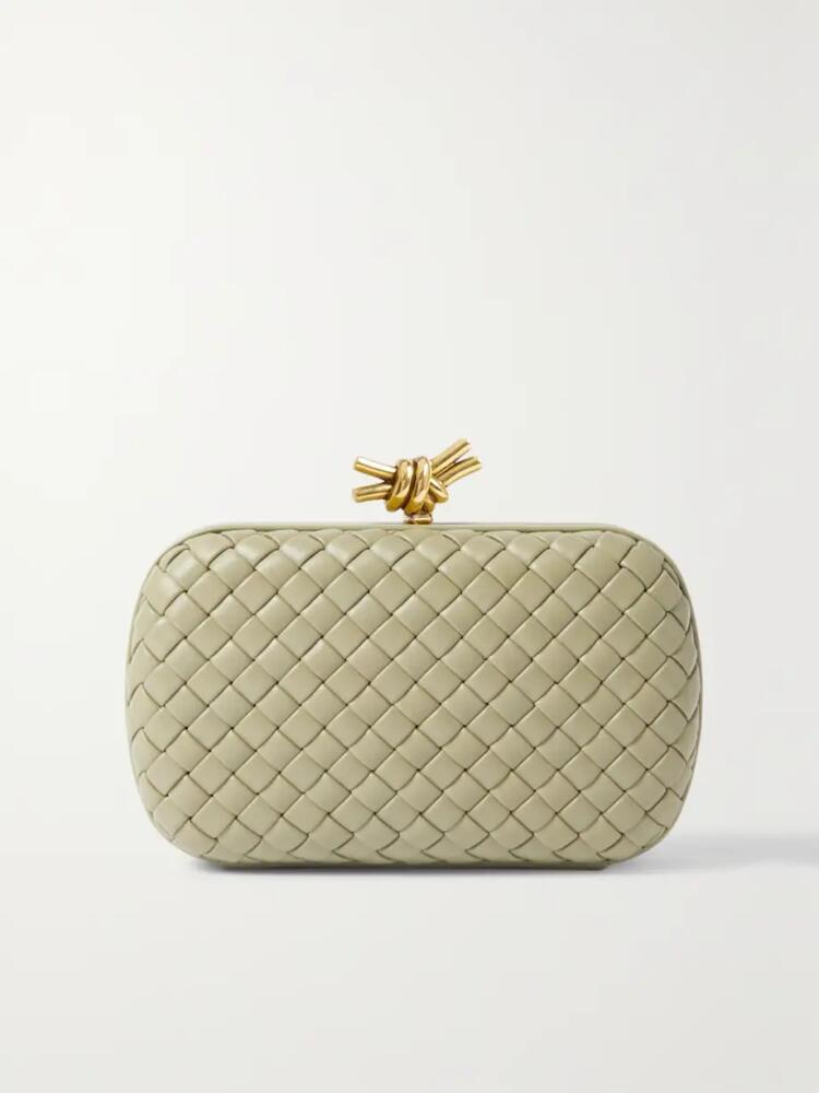 Bottega Veneta - Padded Intrecciato Leather Clutch - Green Cover