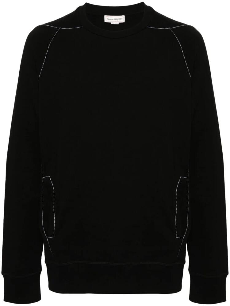 Alexander McQueen cotton jersey sweatshirt - Black Cover