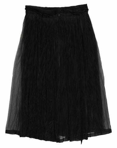 N°21 Woman Midi skirt Black Silk, Acetate Cover