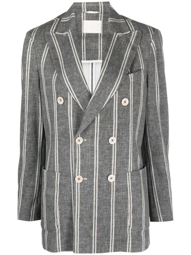 Circolo 1901 double-breasted striped blazer - Black Cover