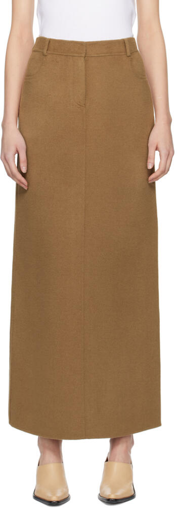 The Frankie Shop Brown Malvo Maxi Skirt Cover