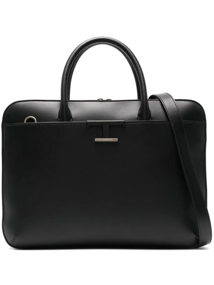 Tod's T Timeless Slim briefcase - Black Cover