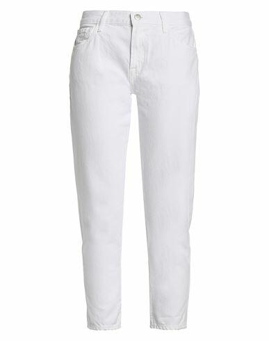 J Brand Woman Jeans White Cotton Cover