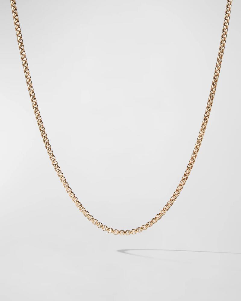 David Yurman Box Chain Necklace in 18K Gold, 2.7mm Cover