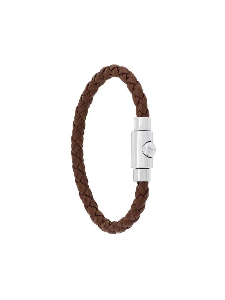 Ferragamo thin woven bracelet - Brown Cover