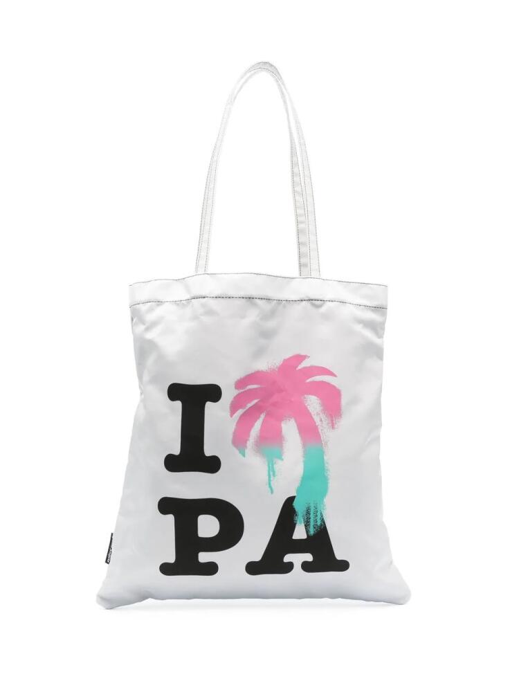 Palm Angels I Love PA tote bag - Grey Cover