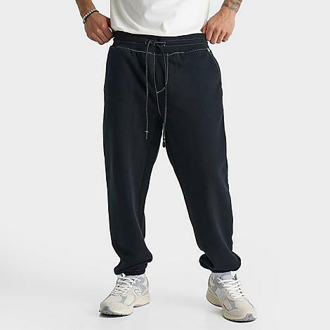 True Religion Men's Big T Jogger Pants in Black/Black Cover