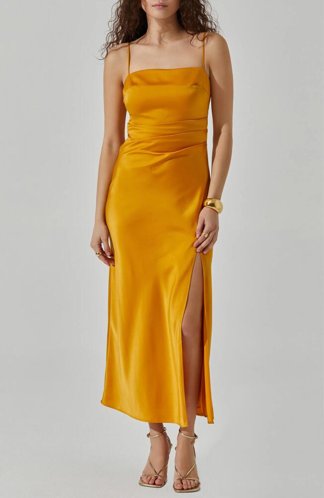 ASTR the Label Satin Slipdress in Marigold Cover