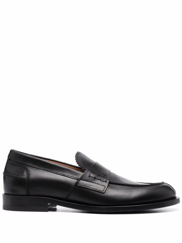 Buttero shark tooth-tongue loafers - Black Cover