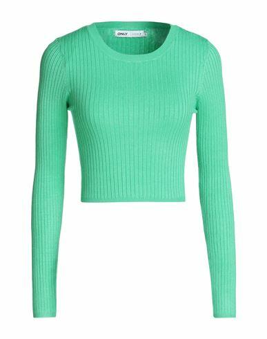 Only Woman Sweater Green Viscose, Nylon Cover