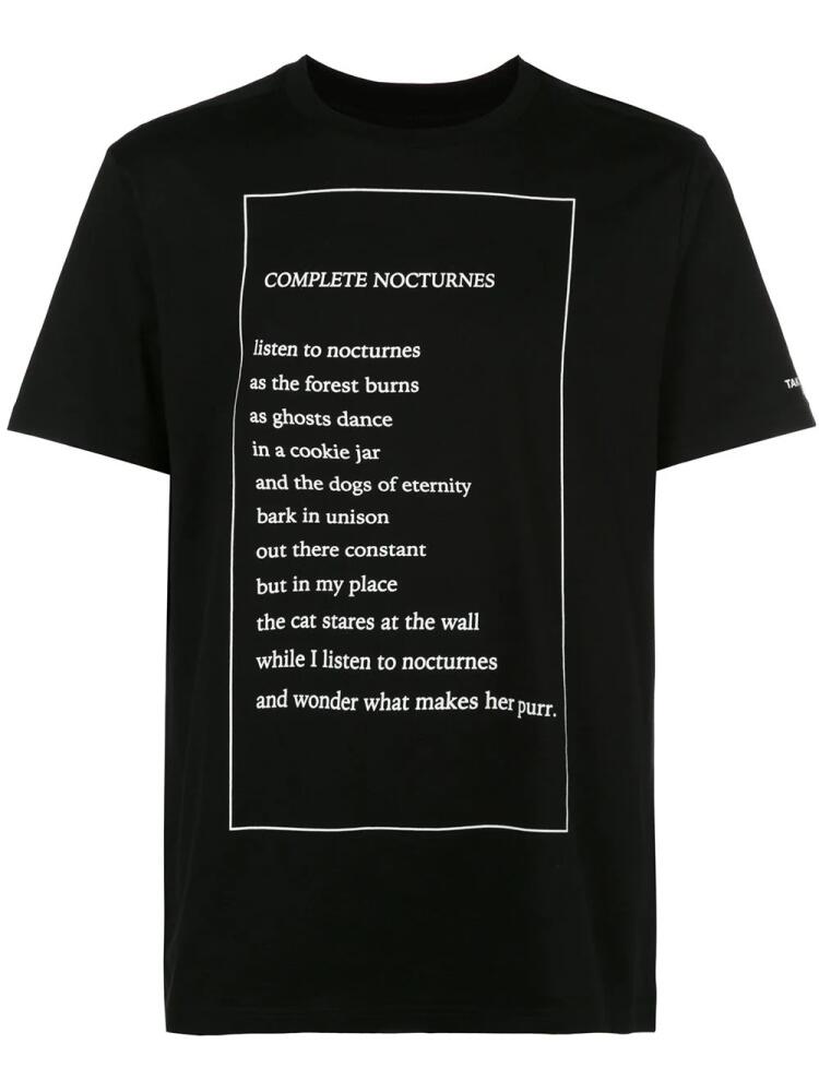 Takahiromiyashita The Soloist graphic print T-shirt - Black Cover