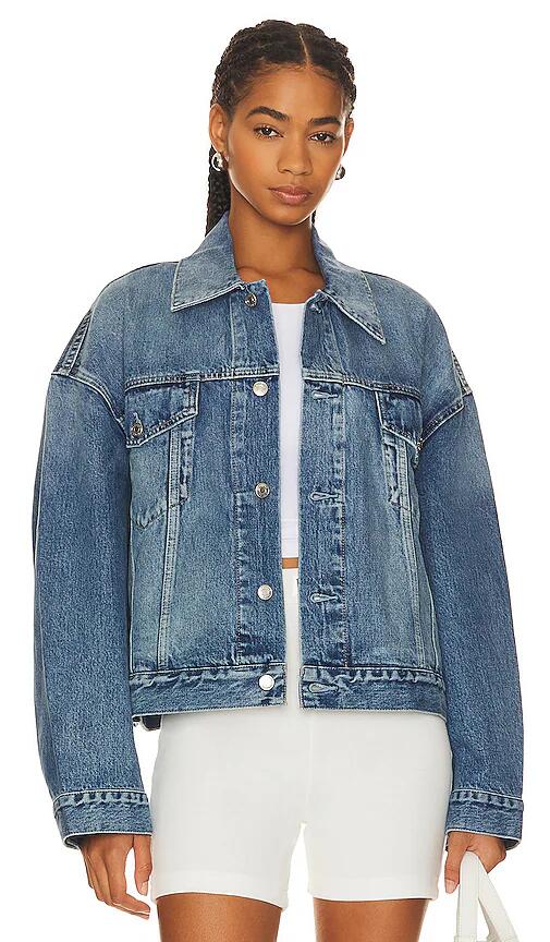 GRLFRND Christi Oversized Denim Jacket in Blue Cover