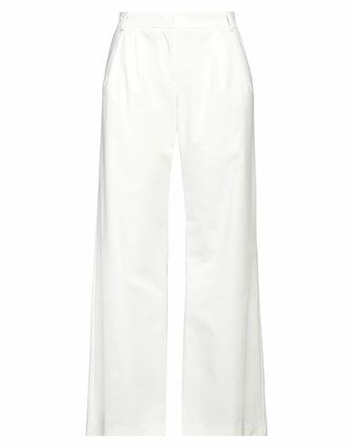 Aniye By Woman Pants White Cotton, Polyester, Elastane Cover