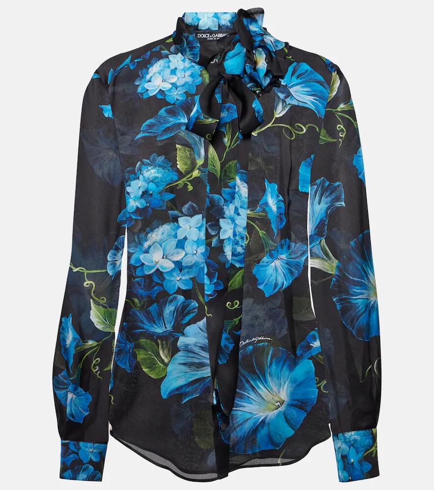 Dolce & Gabbana Floral silk blouse Cover