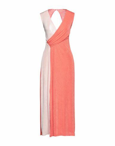 Marc Ellis Woman Maxi dress Red Polyester, Elastane Cover