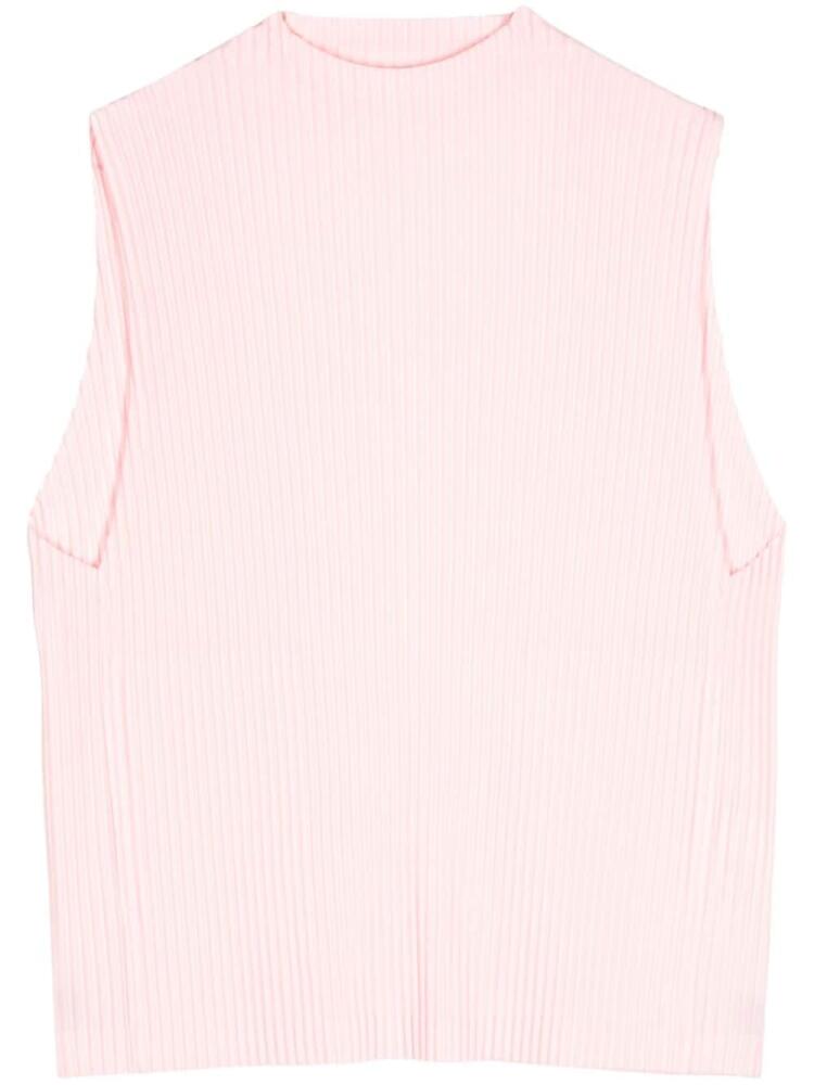 Homme Plissé Issey Miyake May plissé-effect vest - Pink Cover