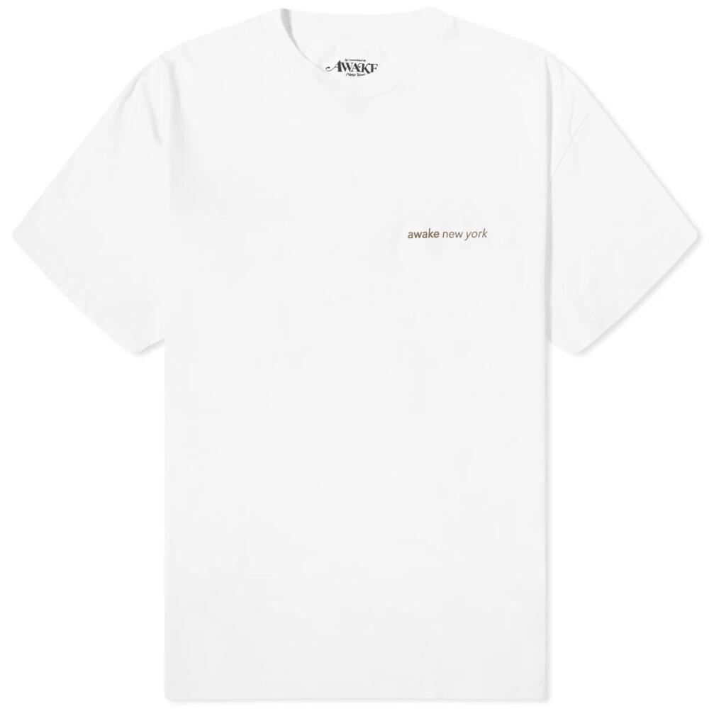 Awake NY Men's City T-Shirt in White Cover