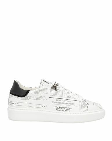 John Galliano Woman Sneakers White Calfskin Cover