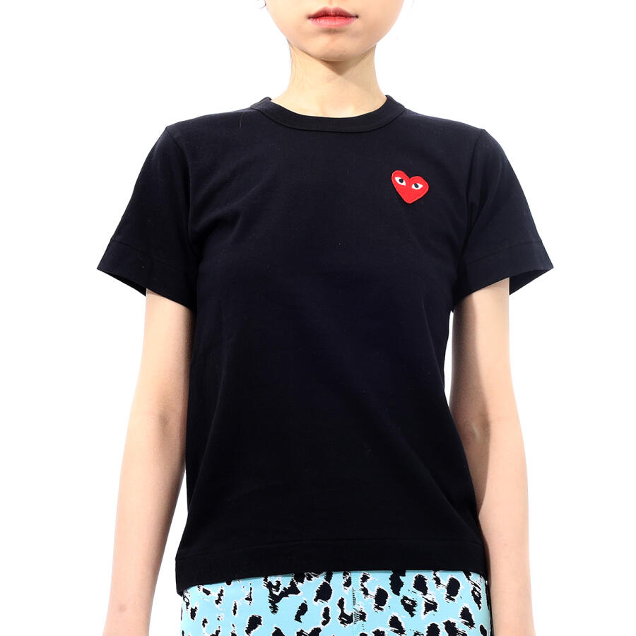 Comme Des Garcons Ladies Black Heart Patch T-shirt Cover