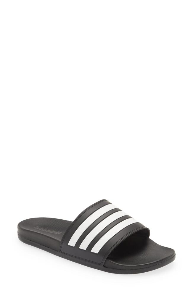 adidas Gender Inclusive Adilette Comfort Sport Slide Sandal in Black/White Cover