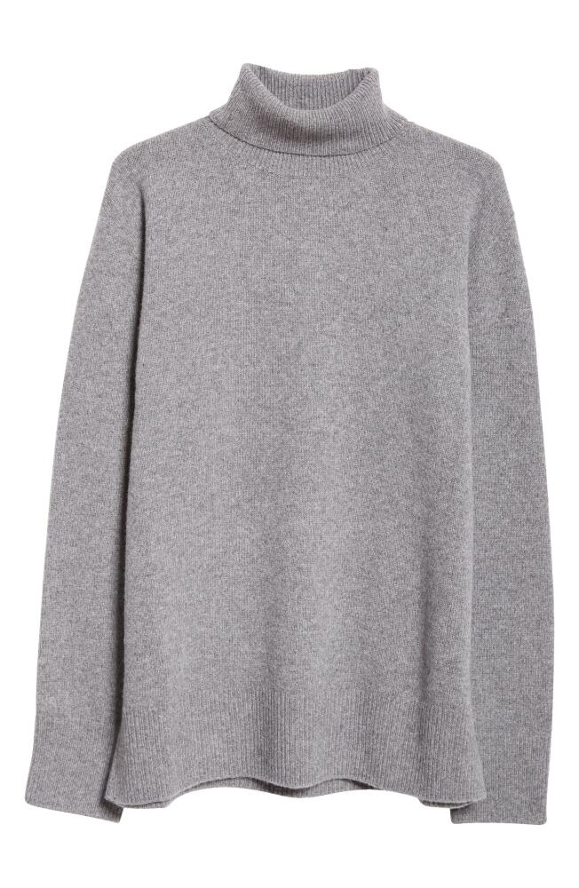 The Row Stepny Wool & Cashmere Turtleneck Sweater in Grey Melange Cover