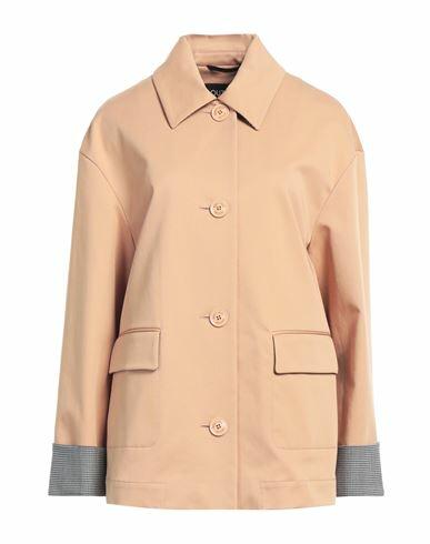 Boutique Moschino Woman Overcoat & Trench Coat Camel Cotton, Elastane, Polyester, Virgin Wool Cover