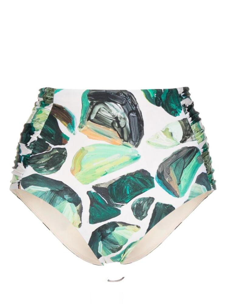 ALEMAIS Siena high-waisted bikini bottoms - Green Cover