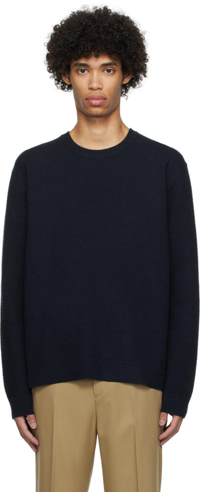 Solid Homme Navy Crewneck Sweater Cover