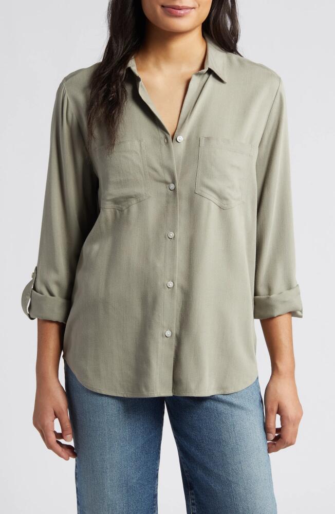 beachlunchlounge Arlie Button-Up Shirt in Olivine Cover