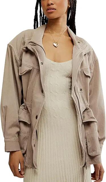 Free People Arya Utility Jacket (Cashmere) Women's Vest Cover