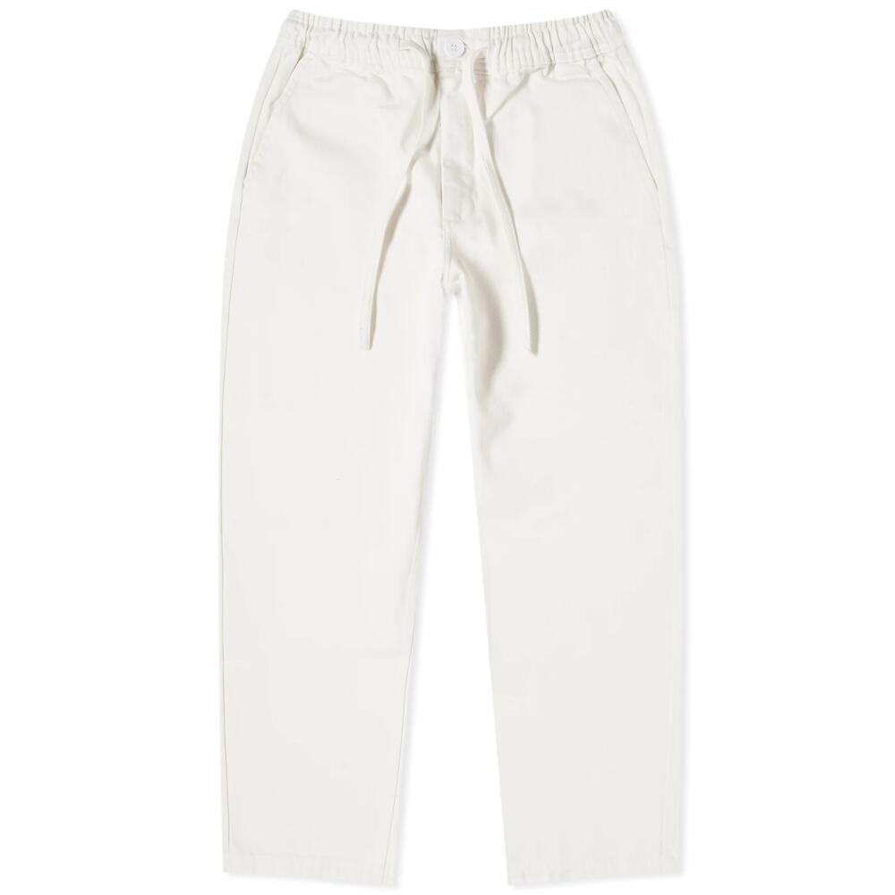 Wax London Men's Kurt Twill Trousers in Off White Cover