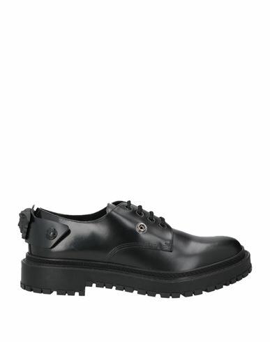 Versace Man Lace-up shoes Black Calfskin Cover