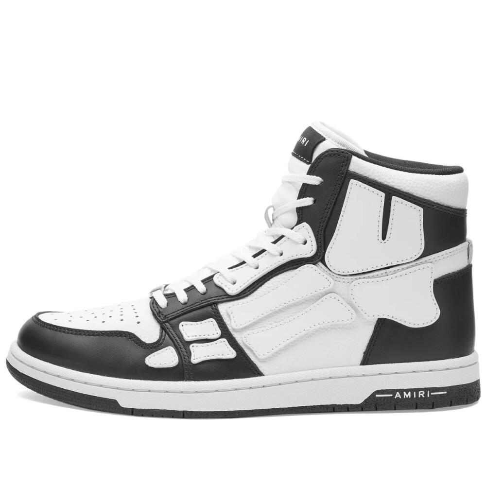 AMIRI Men's Skel Top Hi-Top Sneakers in Black/White Cover