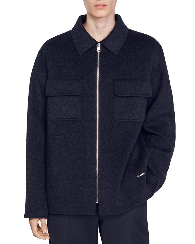 Sandro Dual Pocket Overshirt Jacket Cover