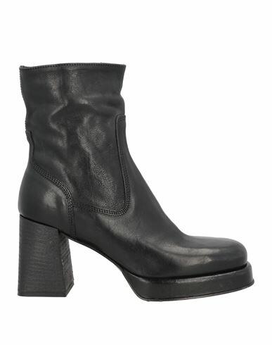 Moma Woman Ankle boots Black Leather Cover