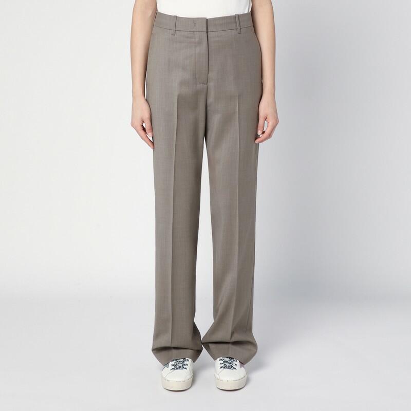 Golden Goose Light grey wool trousers with darts Cover