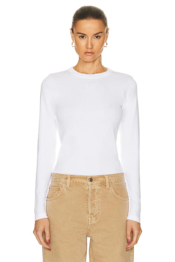 Saks Potts Eloise Long Sleeve T Shirt in White Cover