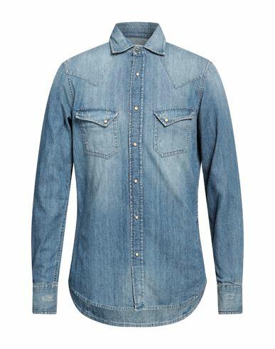 Pence Man Denim shirt Blue Cotton Cover