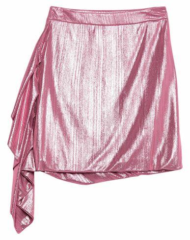 Gaëlle Paris Woman Mini skirt Pink Cotton, Elastane Cover