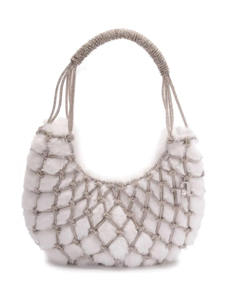 Rosantica Nodi Fluffy shoulder bag - White Cover