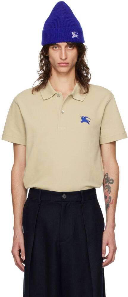 Burberry Beige Embroidered Polo Cover