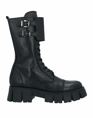 Rebel Queen Woman Ankle boots Black Leather Cover