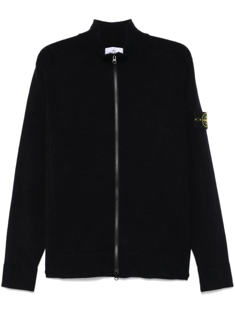 Stone Island Compass-badge cardigan - Blue Cover