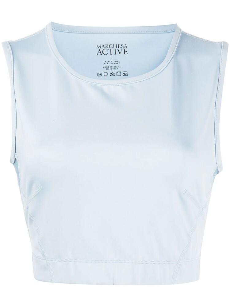 Marchesa Notte Ava sports bra - Blue Cover