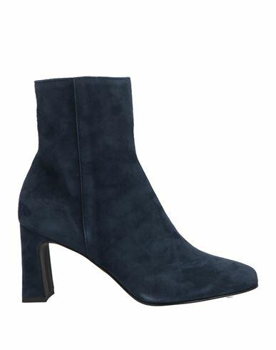 Paolo Mattei Woman Ankle boots Navy blue Soft Leather Cover