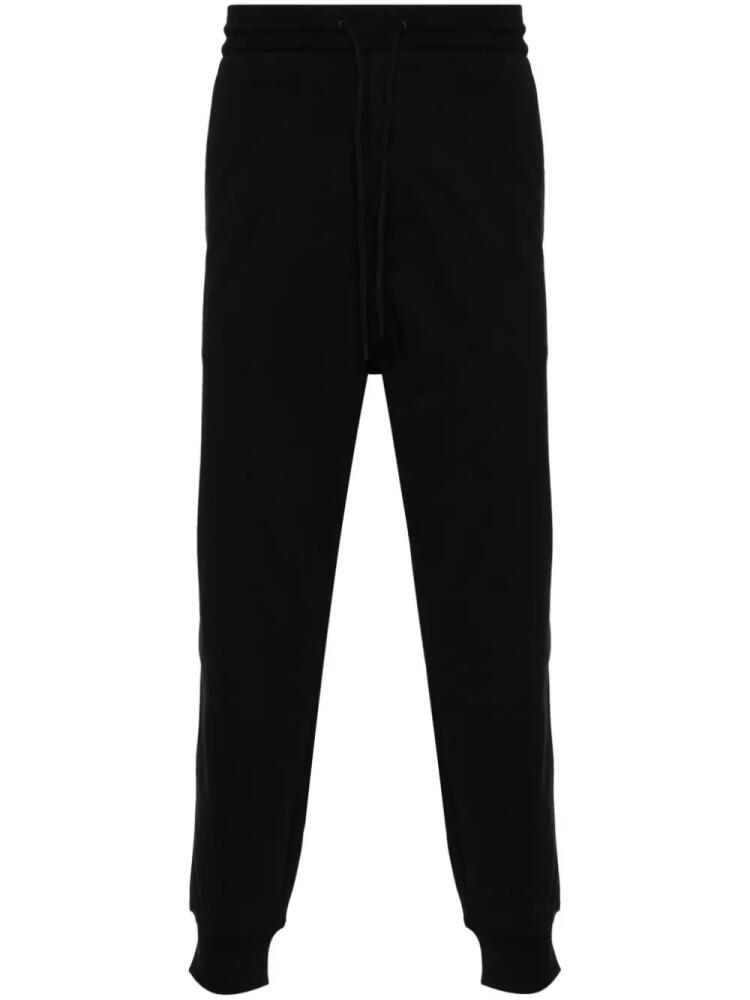 Y-3 logo-printed jersey trousers - Black Cover